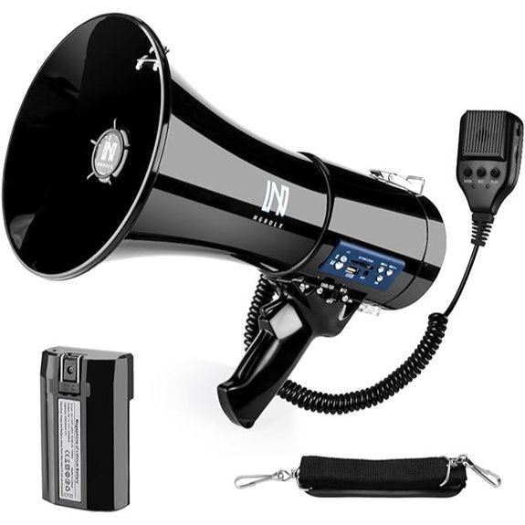 50W Rechargeable Megaphone with Bluetooth and Siren