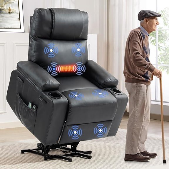 Power Lift Recliner with Massage & Heat