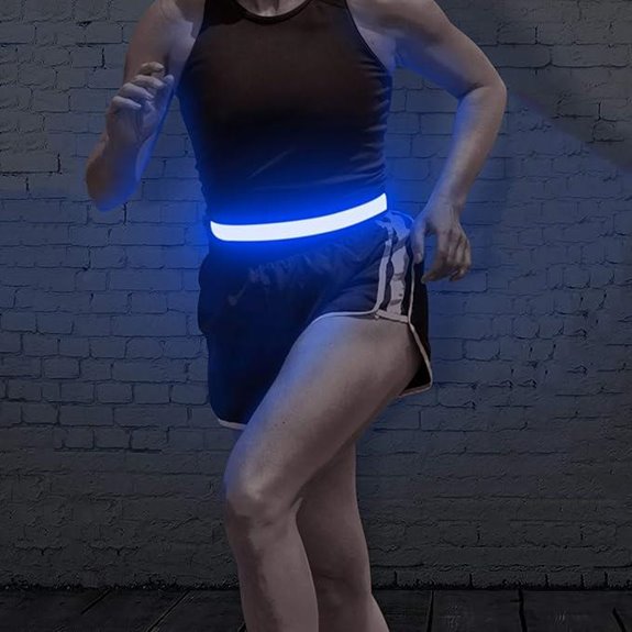 BSEEN LED Running Waist Belt with Reflective Glow
