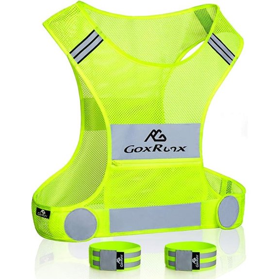 Reflective Running Vest with Arm Bands