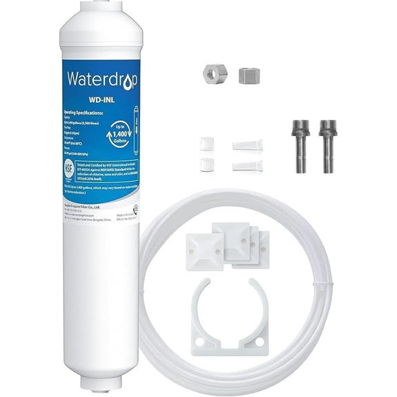 Waterdrop Inline Water Filter for Refrigerator