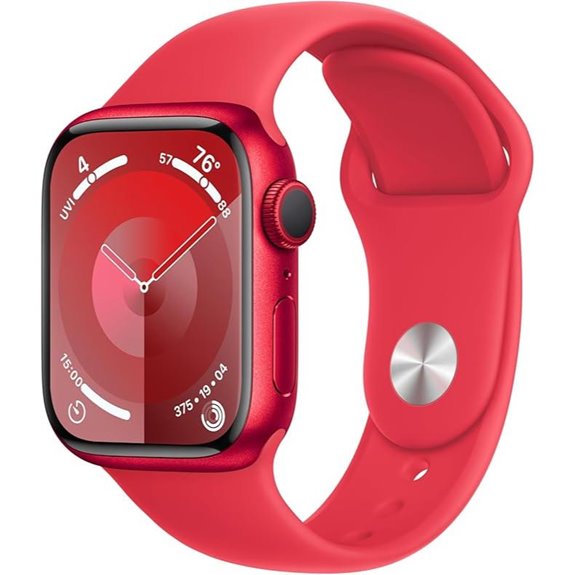 Apple Watch Series 9 Red Aluminum & Sport Band (Renewed)