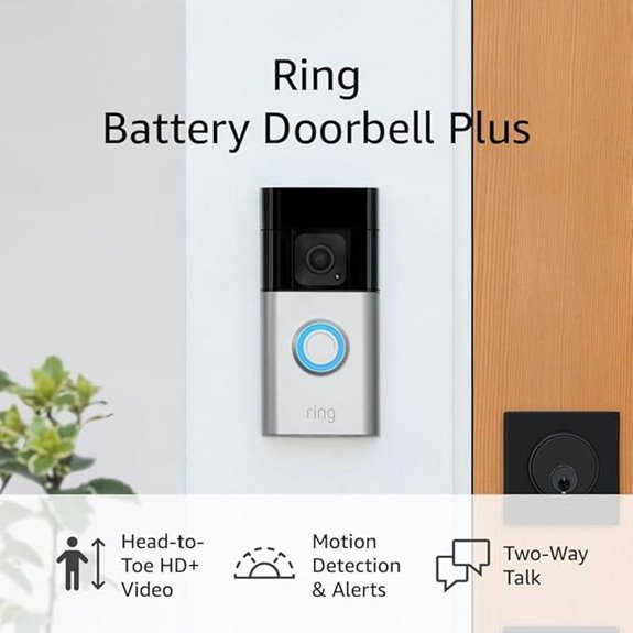 Ring Battery Doorbell Plus with HD Video and Motion Alerts
