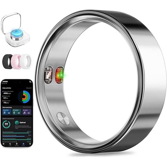 Smart Ring with Vibration Alerts and Health Monitoring
