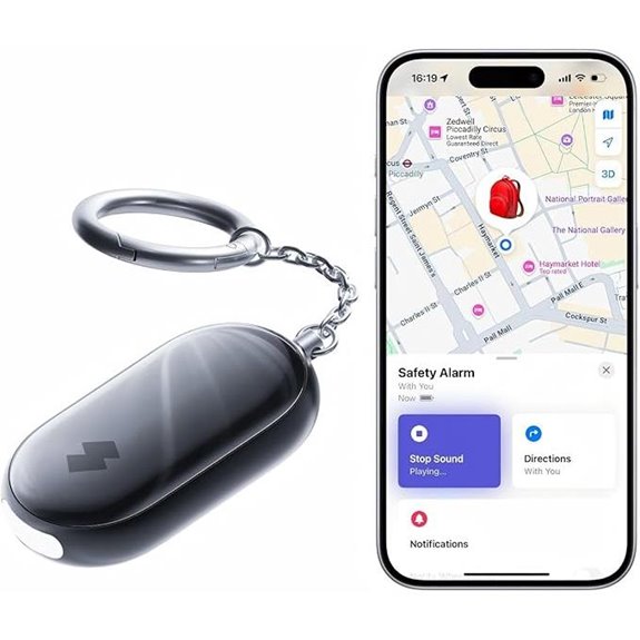 Personal Safety Alarm with Find My & Strobe Light