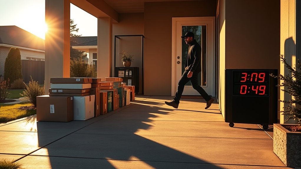 schedule deliveries during daylight