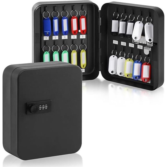 KYODOLED 20-Key Wall Lock Box with Combination