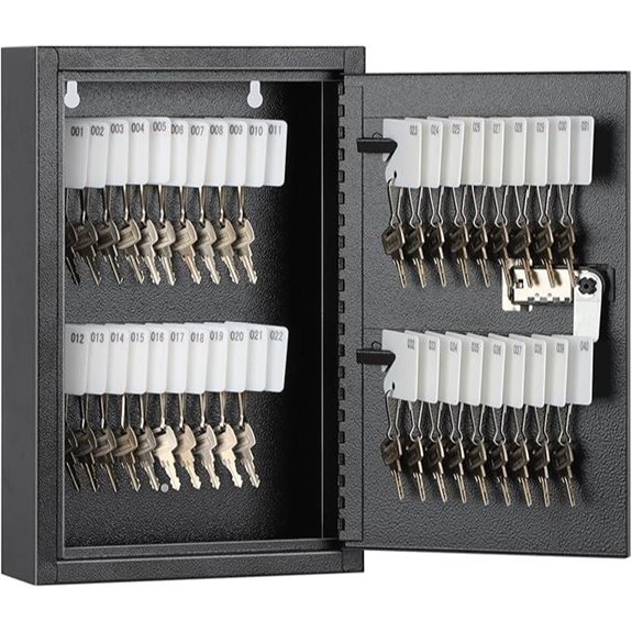 Kyodoled 40-Key Locking Wall Mount Key Cabinet