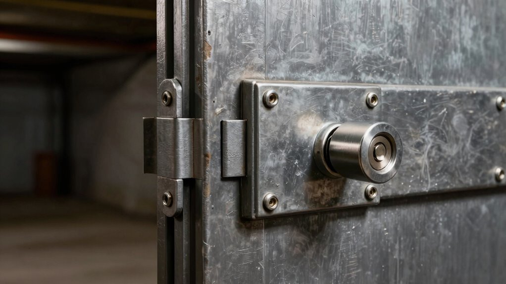 secure basement door hardware