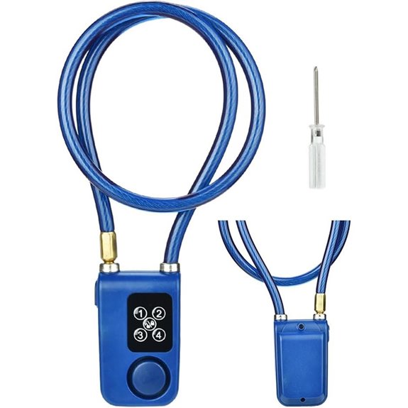 Bike Chain Lock with Alarm and Antitheft Feature