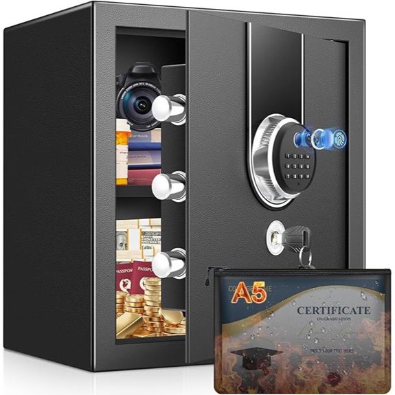 secure biometric fire safe