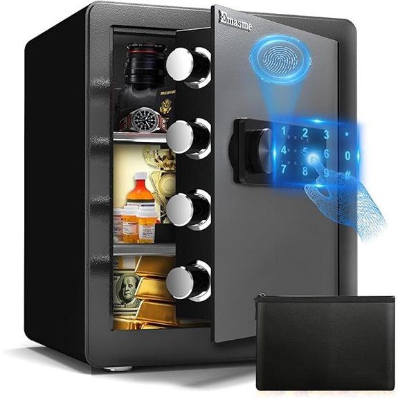 secure biometric waterproof safe