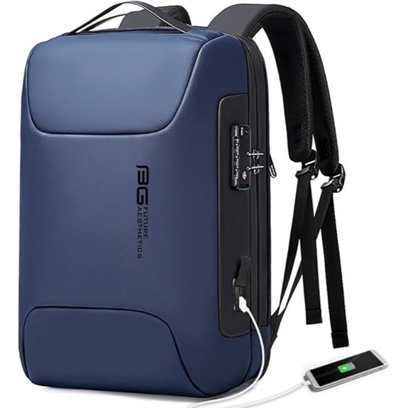 BANGE Anti-Theft Business Backpack with USB Port