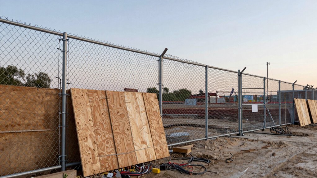 secure construction site perimeter