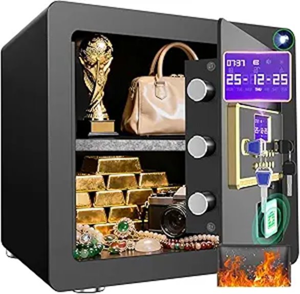 Digital Keypad Safe with Alarm Fireproof Bag