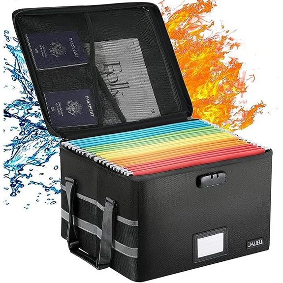 secure fireproof file box