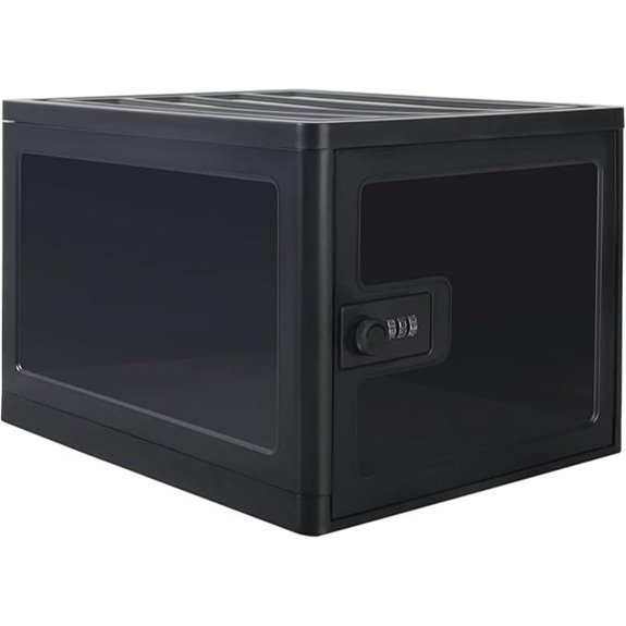 Lockable Clear Storage Box for Food and Medication