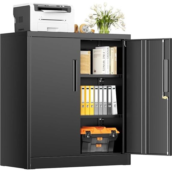 INTERGREAT Lockable Metal Storage Cabinet with Doors