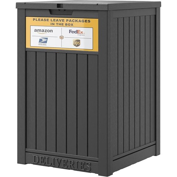Outdoor Package Drop Box with Lockable Storage