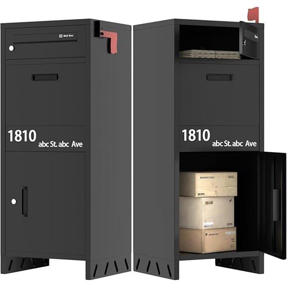 Weatherproof Lockable Package Delivery Box for Porch