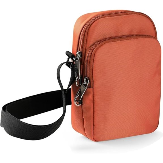 Crossbody RFID Anti-theft Bag with Locking Zippers