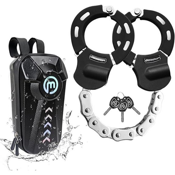 Electric Scooter Lock with Keys and Waterproof Bag
