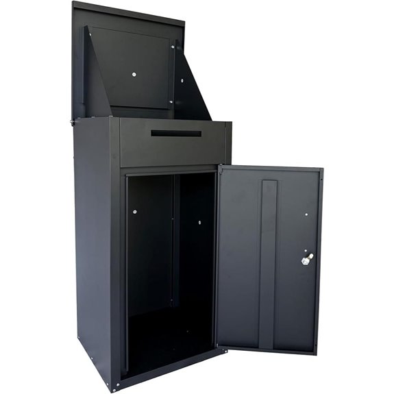 Steel Package Delivery Box with Lock and Mail Slot