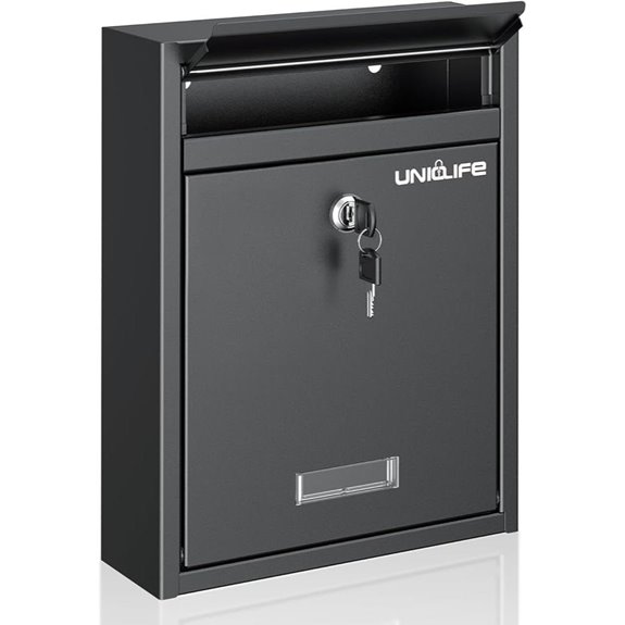 Uniclife Locking Wall Mailbox for Home and Office