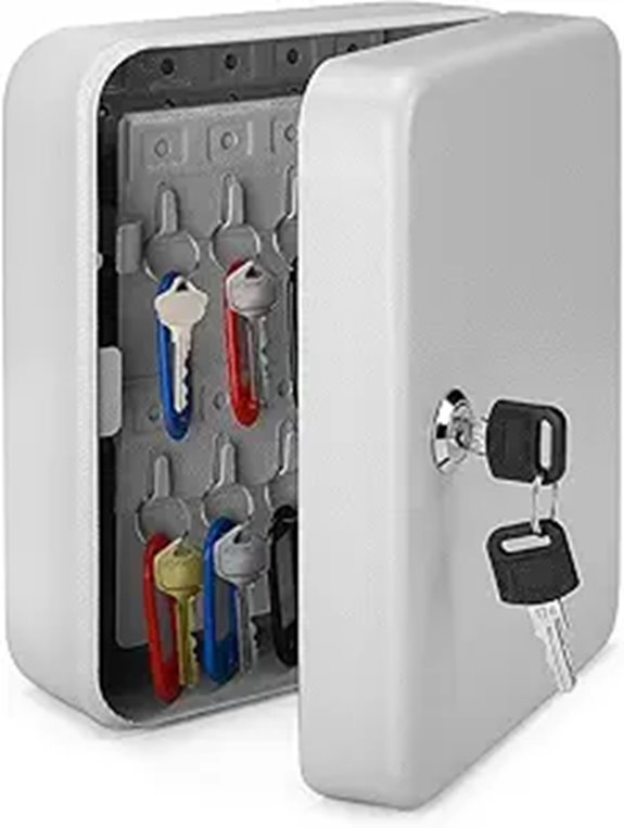 Flexzion Wall Mount Key Box with Code and Tags