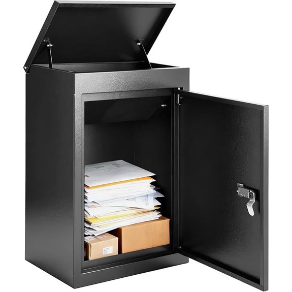 DWVO Wall-Mount Lockable Mailbox with Parcel Drop