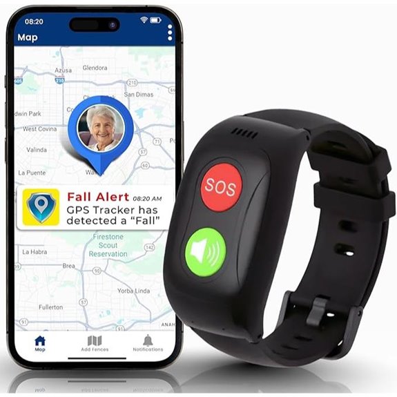 SecuLife GPS Senior Safety Wristband with Fall Detection