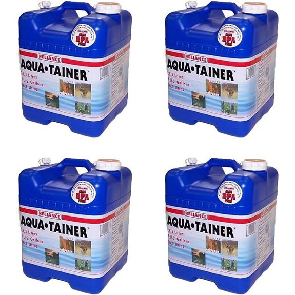 Reliance Aqua Tainer 7-Gallon Water Storage (4 Pack)