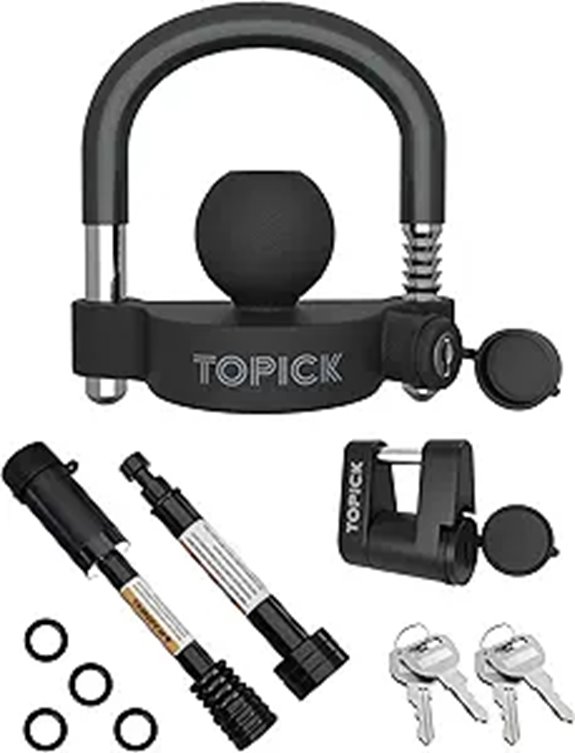 Keyed Alike Trailer Lock Set with 4 Keys