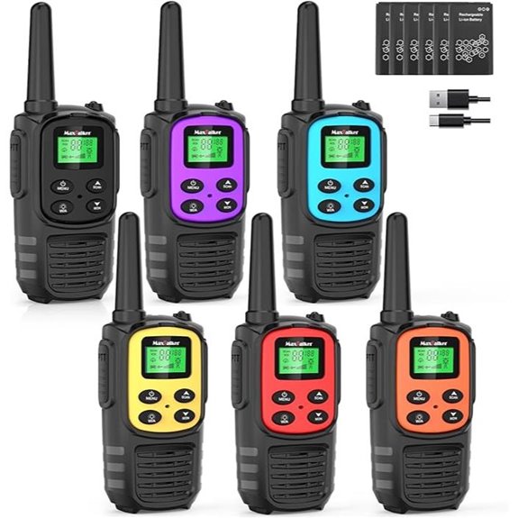 Long Range Walkie Talkies for Adults (6 Pack)