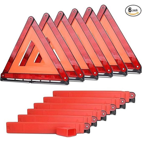 aikko Emergency Safety Triangle Kit (6 Pack)