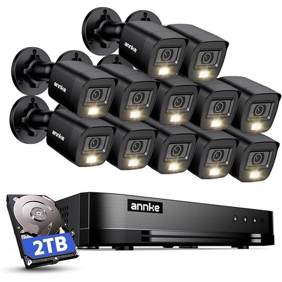 ANNKE 16-Channel 1080P Security Camera System with 12 Cameras