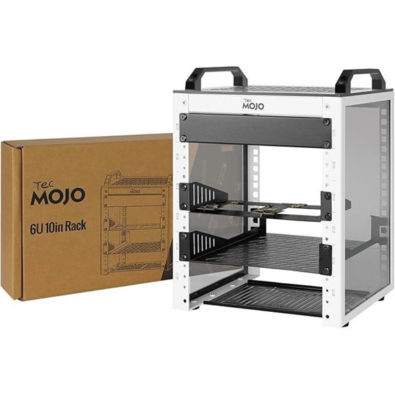 Tecmojo 6U Mini Network Rack with Handles