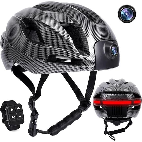 Bluetooth Bike Helmet with Camera and GPS Recording