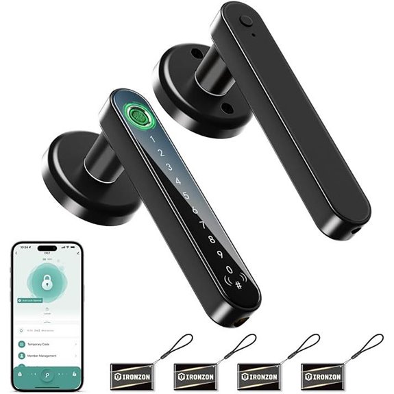 IRONZON Smart Fingerprint Door Lock with App Control