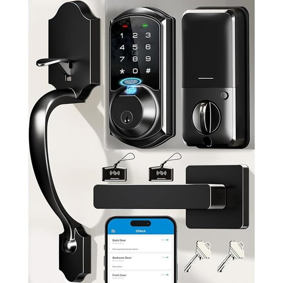 Veise VE07-H Smart Fingerprint Door Lock with Handle
