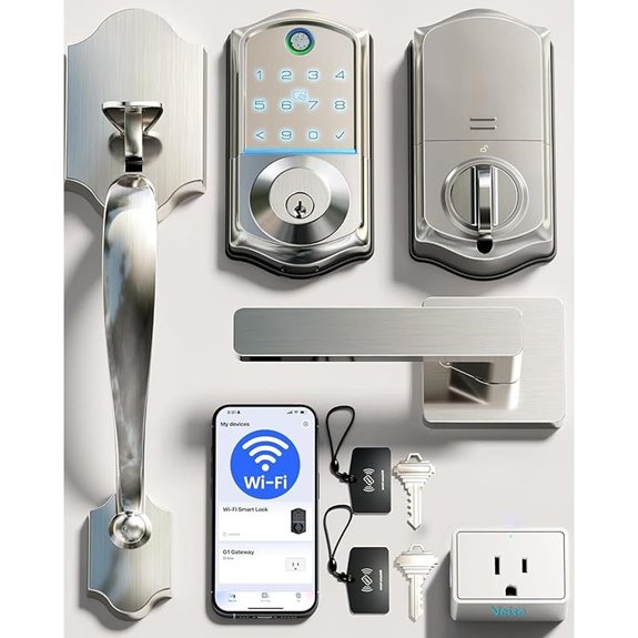 Veise Wi-Fi Smart Fingerprint Door Lock Set
