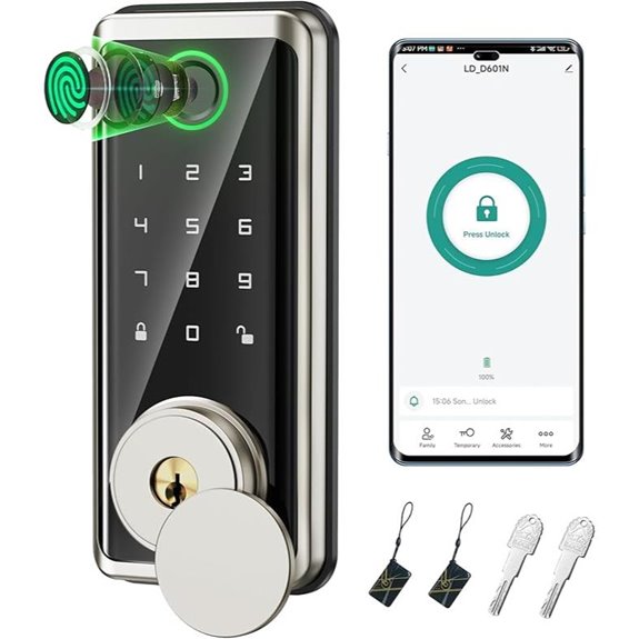 Sophia Smart Keyless Door Lock with Remote and Code