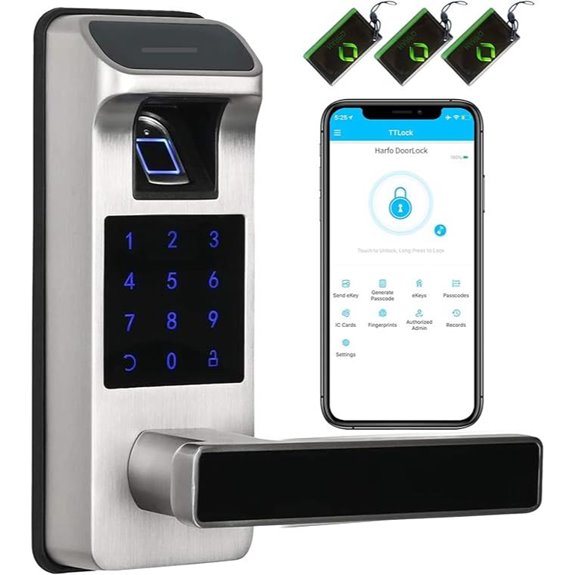 Harfo 5-in-1 Keyless Smart Door Lock with App