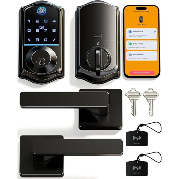 Veise VE017-B Smart Lock with App & Keyless Entry