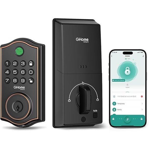 GHome Smart Deadbolt Lock with App & Keyless Entry