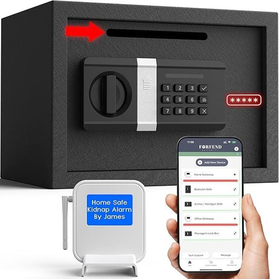 FORFEND Smart Money Safe with Alarm and Voice Command