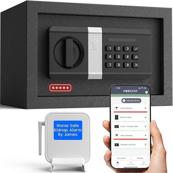 FORFEND Smart Money Safe with Alarm and Voice Control