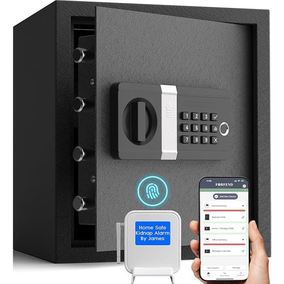 FORFEND Smart WiFi Home Safe with App Lock