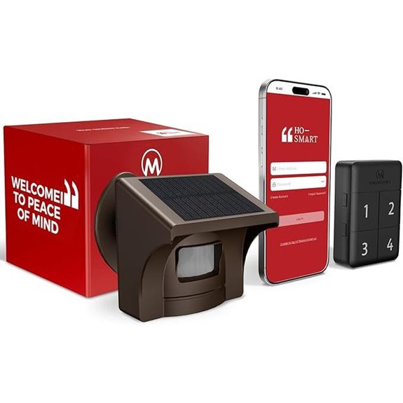 eMACROS Pro 4 Solar Driveway Alarm with App