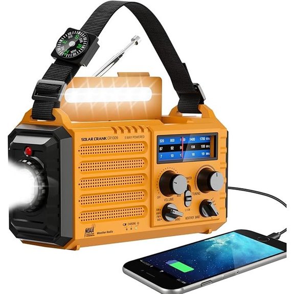Emergency NOAA Weather Radio with Solar & SOS